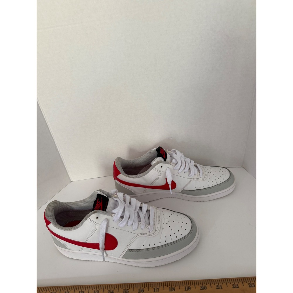 Nike Court Vision Low White University Red Grey Fog FD0284-100 Women's US 11